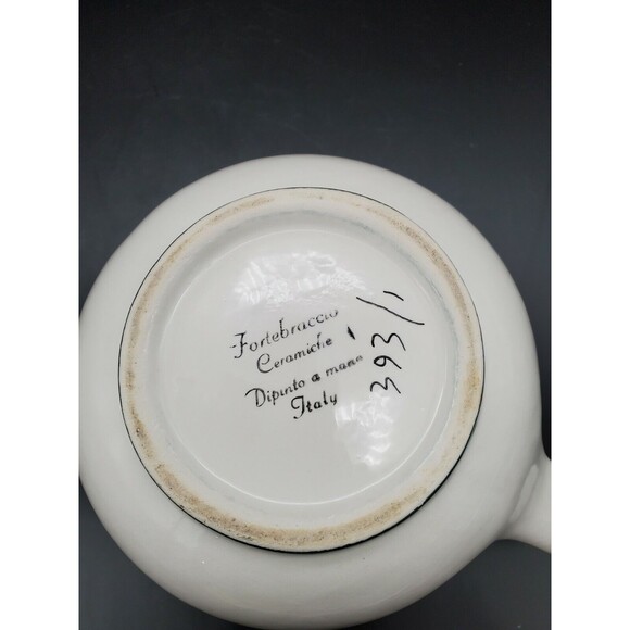 Forte Braccio Ceramiche Dipinto A Mana Italy Pitcher Italian Vintage - Picture 8 of 12